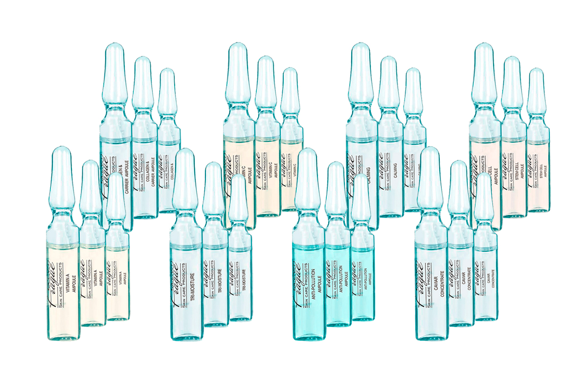 Ampoules concentrates for any aesthetic skin issues