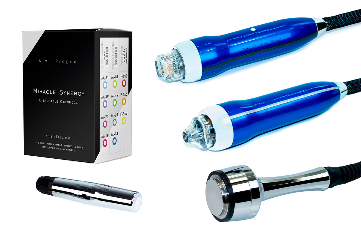 what is included in the delivery set of the device for microneedle fractional and matrix RF lifting