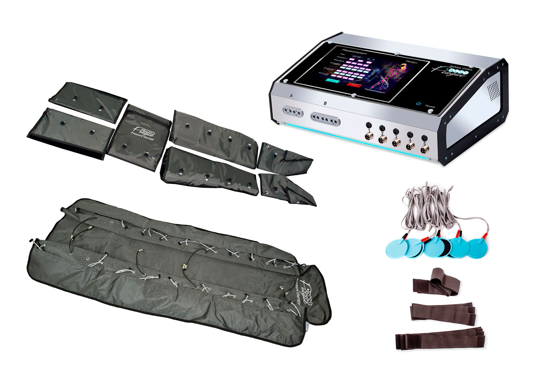 There are 4 working modes in the pressotherapy EMS machine PR-801